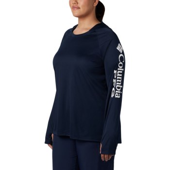 Dámské Mikiny Columbia PFG Tidal Plus Size Tmavě Blankyt Bílé MDBWFJ269